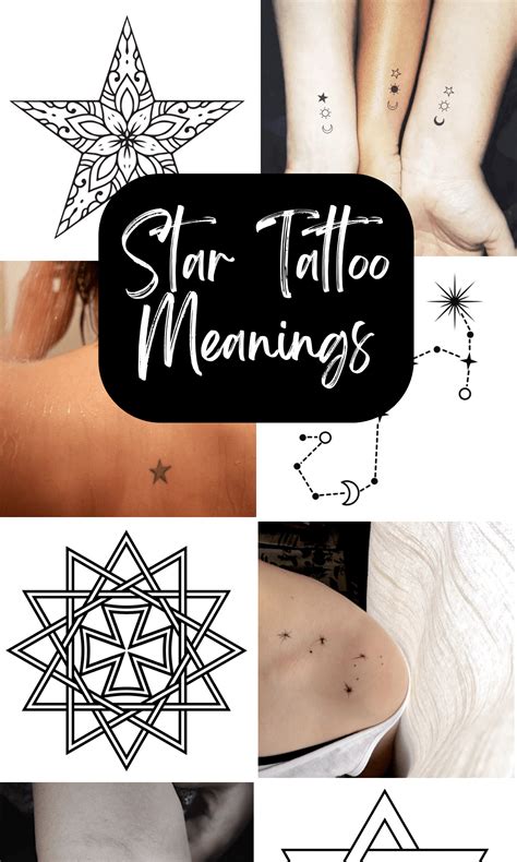 Star Tattoo Meanings: Face, Hand, Knee, Ear, Elbow and More